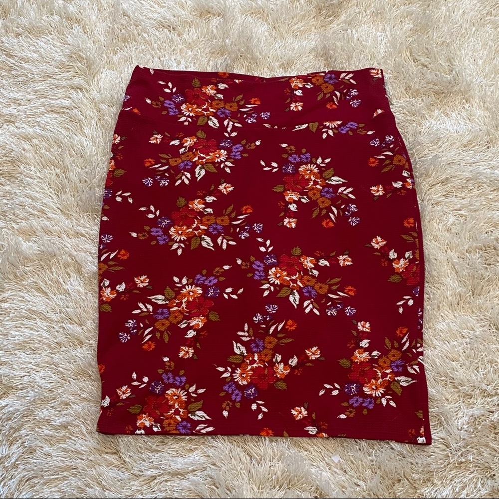 Flower pencil skirt